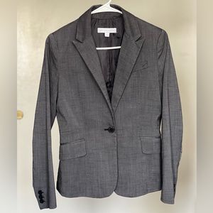 New York & Company gray pant suit, stretch, 6P